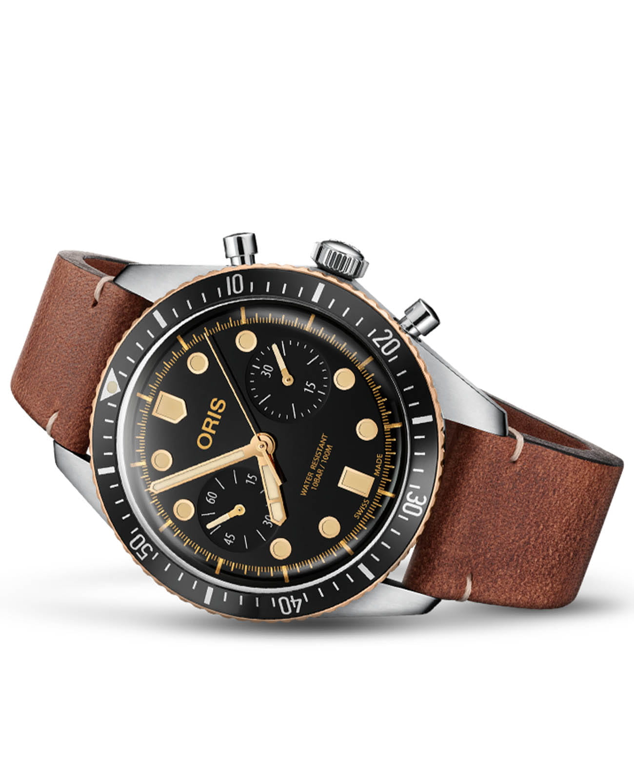 Oris Oris Divers Sixty‑Five 01 771 7744 4354-07 5 21 45 , наручные мужские часы фото под углом